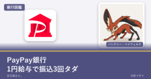 paypay bank guideの銀行ロゴとバンクリーが並ぶ銀行図鑑アイキャッチ