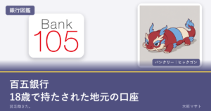 hyakugo bank guideの銀行ロゴとバンクリーが並ぶ銀行図鑑アイキャッチ