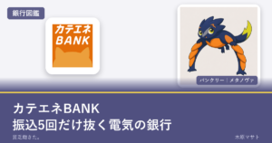 katene bank guideの銀行ロゴとバンクリーが並ぶ銀行図鑑アイキャッチ